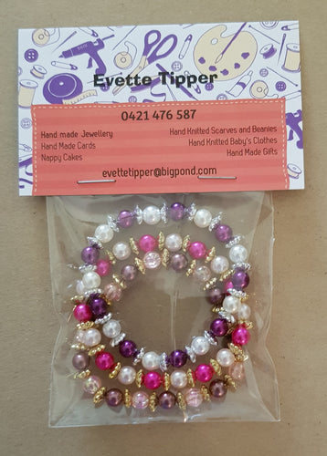 Bracelet set - child - elastic - #10