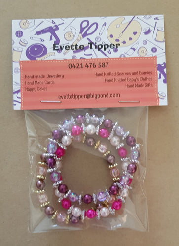 Bracelet set - child - elastic - #7