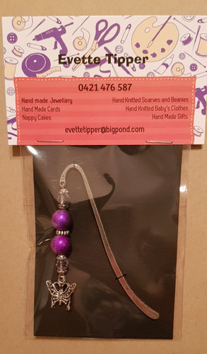 Small Plain Bookmark. Purple