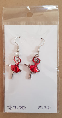 Earrings - ballet dancer