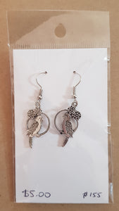 Earrings - bird
