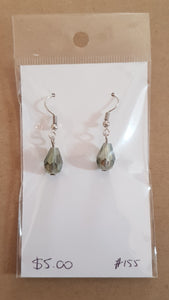 Earrings - glass teardrop