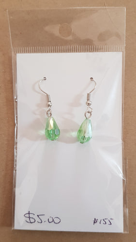 Earrings - glass teardrop
