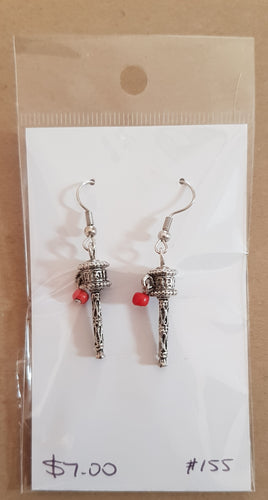 Earrings - Prayer rattle