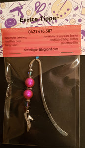 Small plain Bookmark. Hot Pink