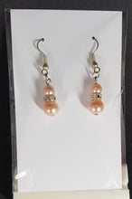 Load image into Gallery viewer, Earrings - Glass pearl and diamante
