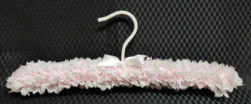 Child's knitted lace coathanger