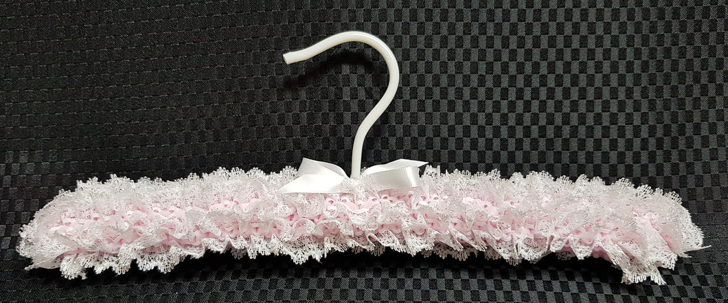 Child's knitted lace coathanger