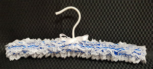 Child's knitted lace coathanger