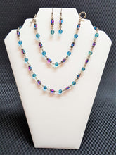 Load image into Gallery viewer, Necklace, bracelet and earrings 3 piece set
