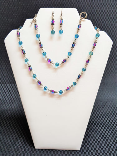 Necklace, bracelet and earrings 3 piece set