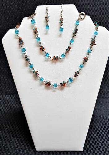 Glass bead and base metal 3 piece set