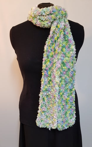 Scarf Feathers style yarn Pastel Long