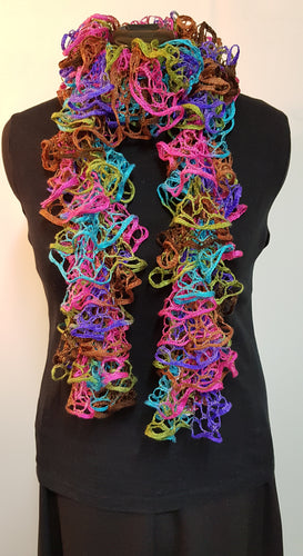 Handknitted Ruffle Scarf