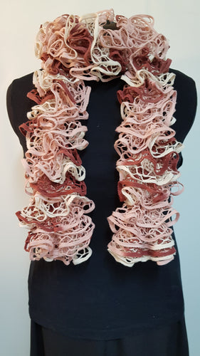 Handknitted Ruffle Scarf