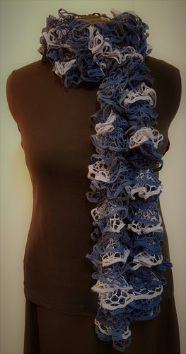 Handknitted Ruffle Scarf