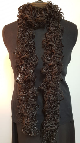 Handknitted Ruffle Scarf
