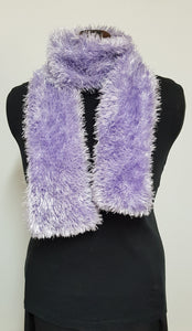 Scarf Ostrich style yarn Light Purple