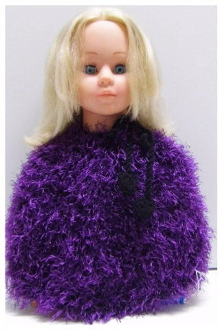 Toddler's knitted poncho